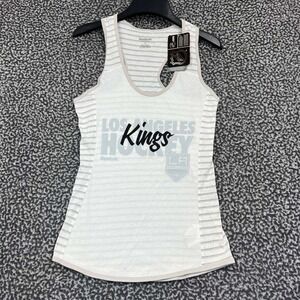 Los Angeles LA‎ Kings Shirt Women Small Gray Reebok Sleeveless Racerback New